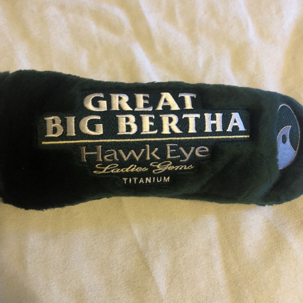 Callaway #1 Golf Head Cover Great Big Bertha Hawk Eye Ladies Gems Titanium